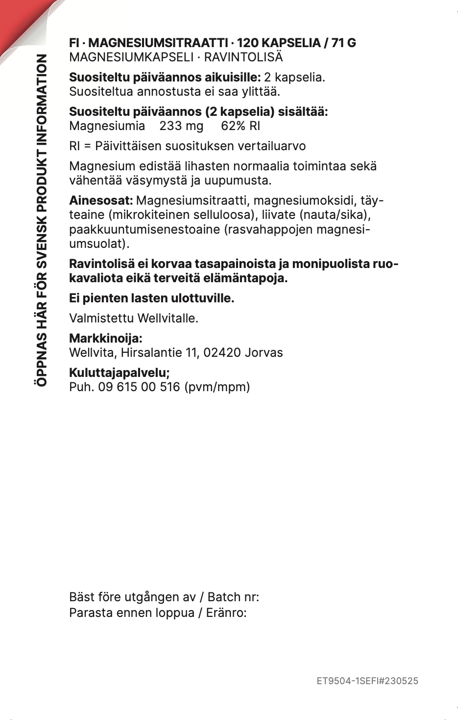 Magnesium Sitraatti