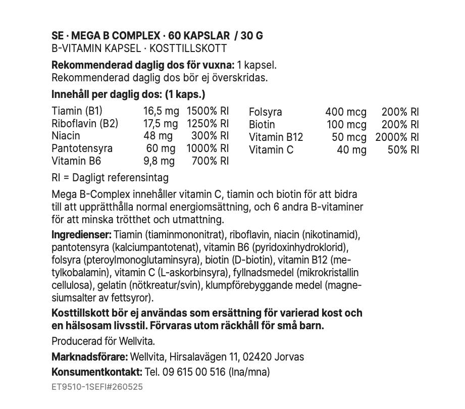 Mega B Complex