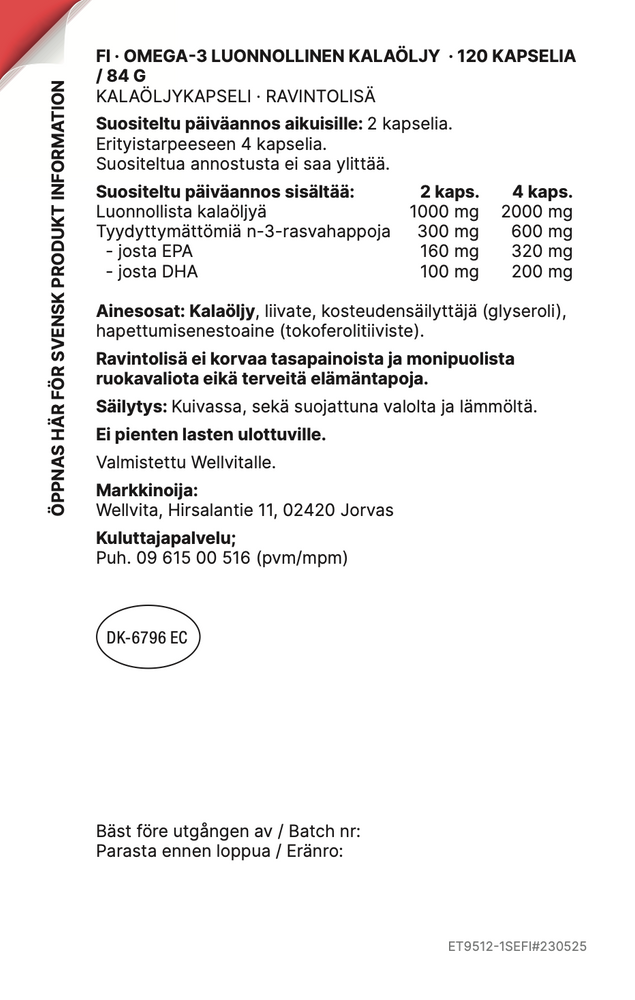 Omega-3 Kalaöljy