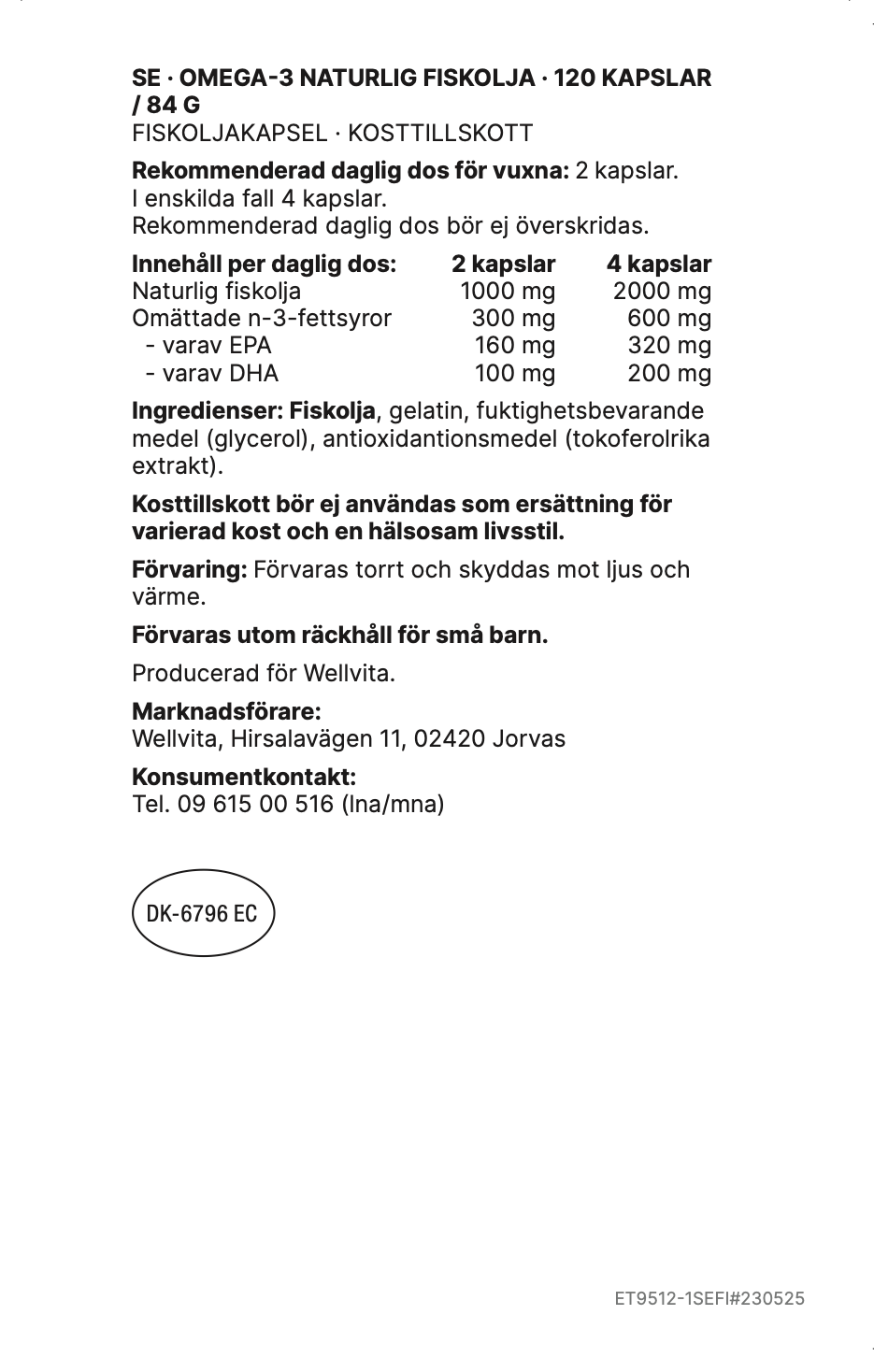 Omega-3 Kalaöljy