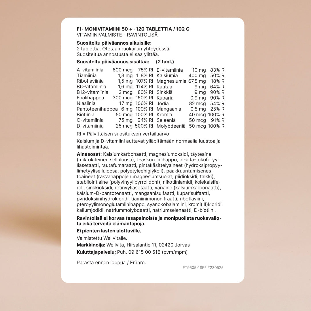 Monivitamiini 50+ billede 6