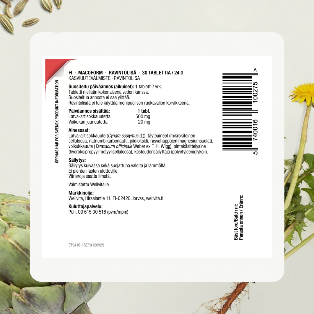 Macoform tuotepakkaukset